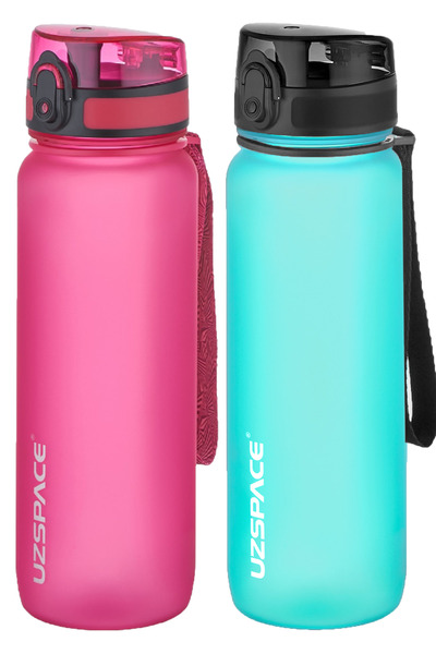 Uzspace 2-Piece Tritan Flask Set 800 Ml 14 Different Color Options Fiftyfifty