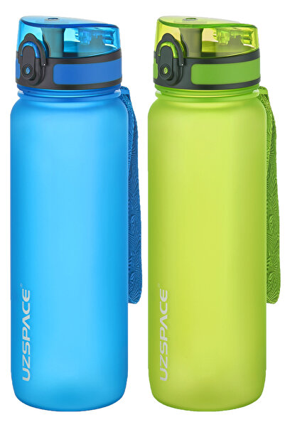 Uzspace طقم قارورة تريتان مكون من قطعتين سعة 800 مل و14 خيارًا مختلفًا للألوان