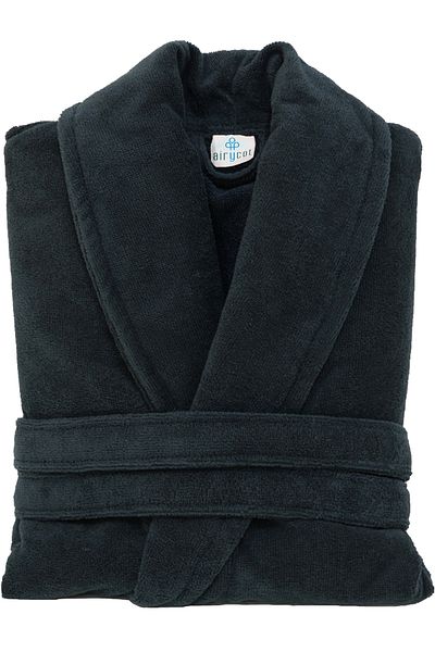 AİRYCOT Unisex Anthracite Şalyaka Bathrobe - Women's/Men's One Piece