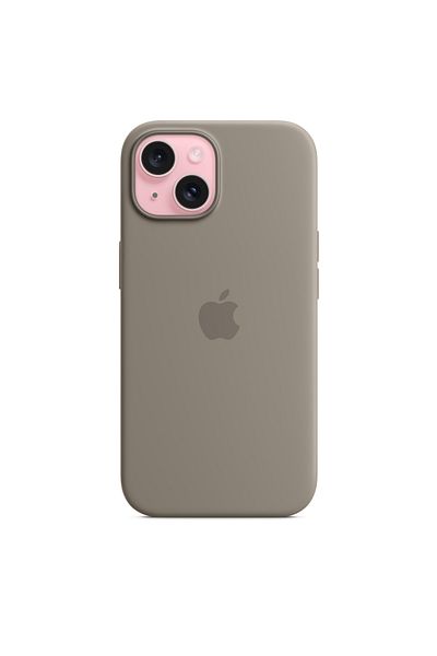 Apple Clay Color iPhone 15 Mags Silicone Case - Mt0Q3Zm/A