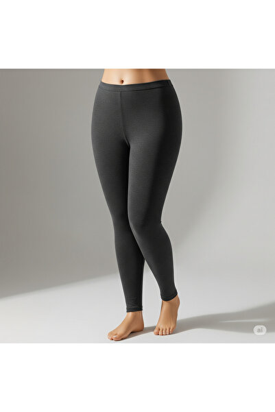 Isıl Termal |   Large Size Unisex Thermal Winter Jumbo Battal Size Leggings Anthracite