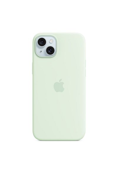 Apple iPhone 15 Plus Silicone Case with MagSafe - Soft Mint