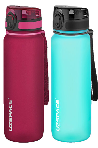 Uzspace 2-Piece Tritan Flask Set 800 Ml 14 Different Color Options Fiftyfifty