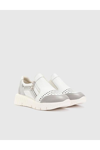 İLVİ Fahr Genuine Leather Women's White Sports Shoes