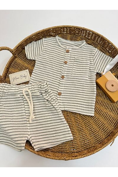 By Murat Bebe Muslin Fabric Summer Baby Set