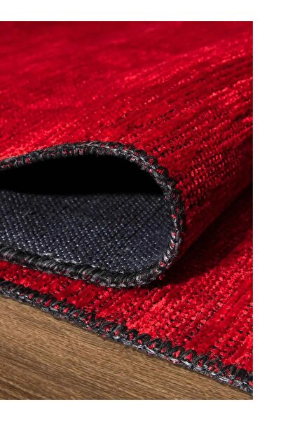 Rozen Home NAPOLİ Yıkanılabilir, Leke Tutmaz, Antialerjik, Kaydırmaz Taban Dokuma Halı Kilim ML104 Kırmızı