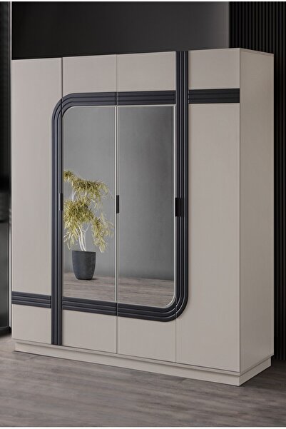 Setay Gardırop, Bali 4 Kapaklı Aynalı Dolap