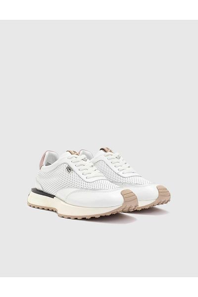 İLVİ Myriom Genuine Leather Women's White Sports Shoes