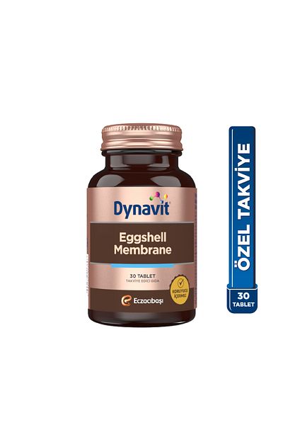 Dynavit Eggshell Membrane Eggshell Membrane, Supplement Food Containing Turmeric and Manganese 30 Tablets