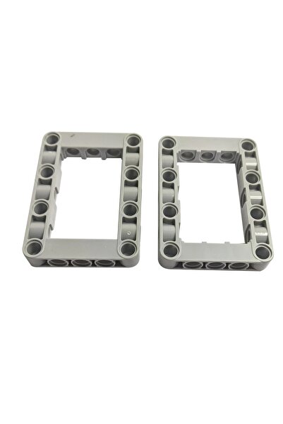 LEGO Orjinal Technic Moc Custom Aksesuar Liftarm Thick Frame 5 X 7 Açık Gri 1...