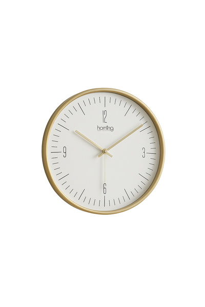 HOMİNG Luno Gold Frame Wall Clock 28 cm 242113