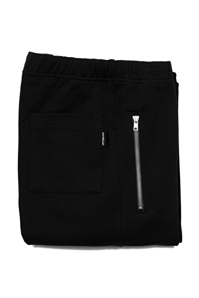 Cottonland Men's Modena Classic Regular Waist Spring Cotton Tracksuit Bottom Black