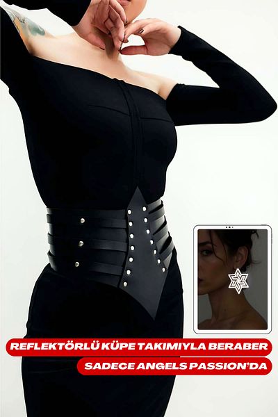Angels Passion Cureaua din piele eleganta, centura rochie corset, centura sport