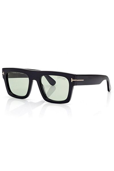 Tom Ford Tomford Unisex Sunglasses Fausto Tf711 01N 53-20 (Photochromic), Black Rectangular Frame