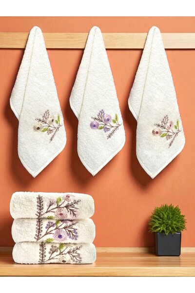 asev tekstil منشفة مطبخ 30x50 سم 3 قطع |   منشفة اليد |   مجموعة مناشف الوجه