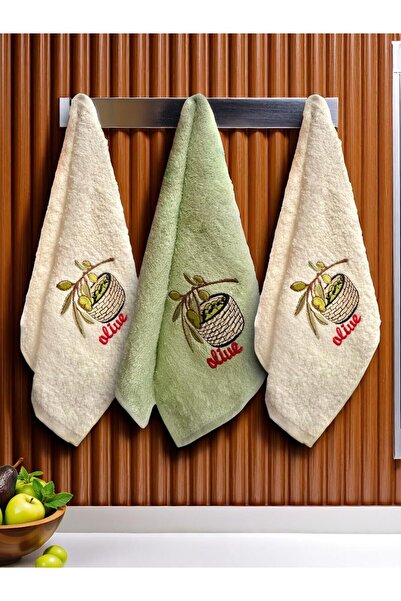 asev tekstil منشفة مطبخ 30x50 سم 3 قطع |   منشفة اليد |   مجموعة مناشف الوجه