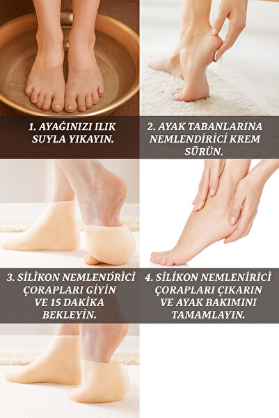 btm home Topuk Çatlak Giderici Onarıcı Ayak Kremi Çorabı – Kuruluk ve Sertlik...