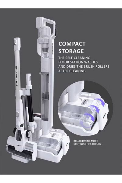 Polaris Cordless Vertical Washing Vacuum Cleaner 7 in 1