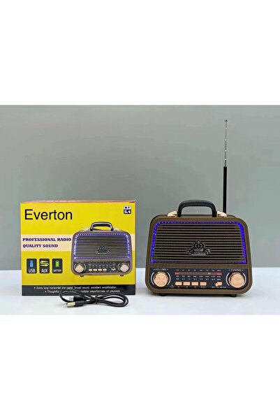 BLOMSTER Everton Rt-770 Led özellikli Nostajık Bluetooth Radyo Müzik çalar