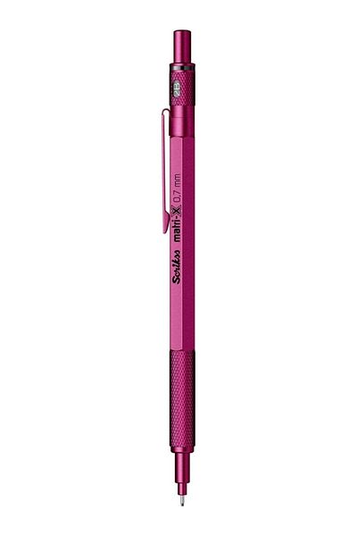 Scrikss Matrix 0.7mm Mechanical Pencil Metallic Pink - Transparent Case