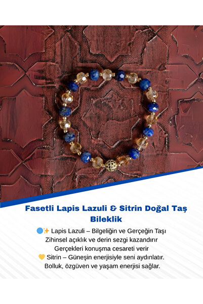 Saff Doğal Taş سوار من حجر اللازورد والسيرين الطبيعي مع شهادة