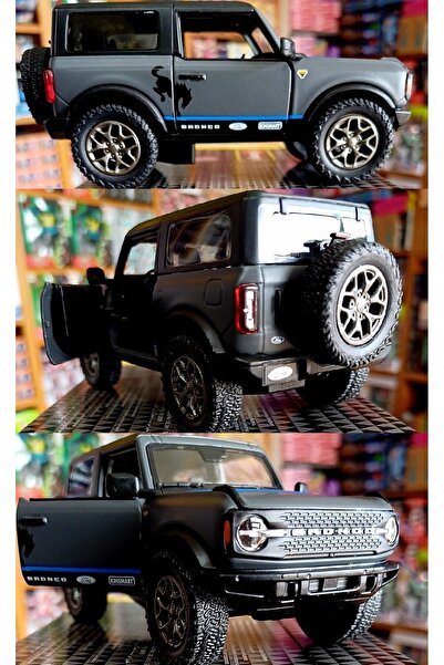 OYUNCAKSAHİLİ FORD BRONCO 2022 Model Jip Model Kapılar Açılır Çekbırak Araba Orıgınals 1:34 Scale