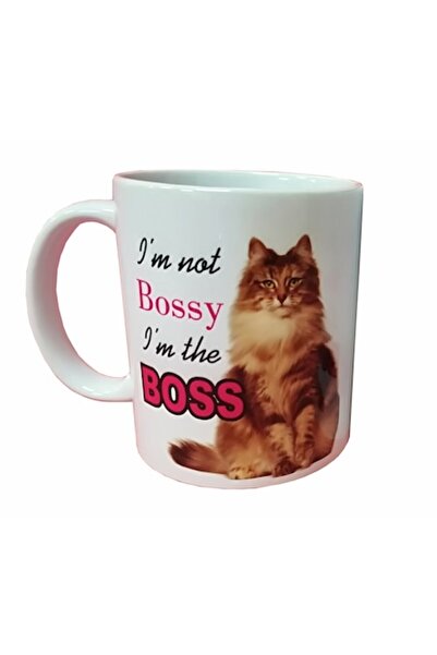 magazinu de gravura Boss personalized ceramic mug, white, 330 ml