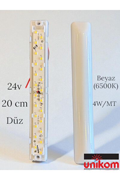 UNİKOM 10'lu Paket 24v Tente Led Aydınlatma Armatür 20cm-düz Taban - Beyaz Iş...