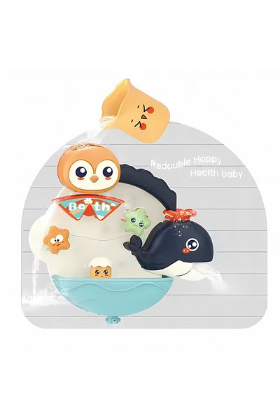 Twisoo Animal Wall Water Bath Shower Toy Set for Toddlers