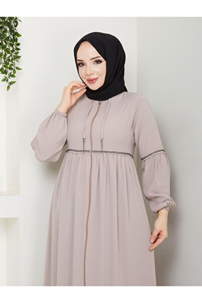 ESLEMNUR Casual Hajj and Umrah Ferace with Drawstring Sleeves and Waist and S...