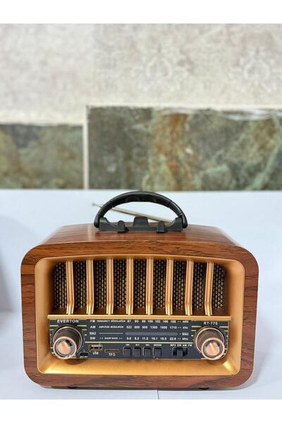 BLOMSTER Everton Rt-775 Büyük Boy NOSTAJIK Bluetooth Radyo Müzik Çalar