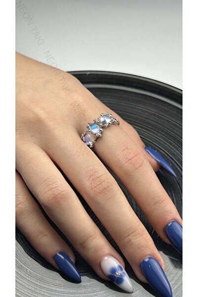 Neon Takı by Atalay Yüzük, Zirkon Taşlı, Kararmayan Paslanmaz Çelik, Ölçü Aya...