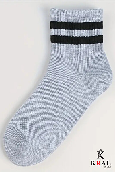 Lüx Kral Férfi női (3 PÁR) csíkos főiskolai teniszzokni, pamut izzadásgátló zokni