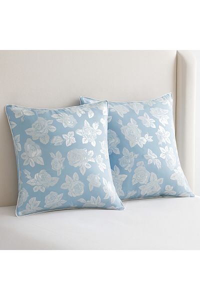Boema Home Deco Set 2 Pillows with Goose Down and Feathers, Boema Home Deco, High Firmness, 2100g, 70x70 cm, Blue