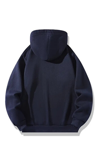 CLAYES Σετ φούτερ με κουκούλα Minimal Kus με στάμπα 3 τεμαχίων-Μαύρο-Γκρι-Ναυτικό, Χοντρό ύφασμα με ανοιχτόχρωμο