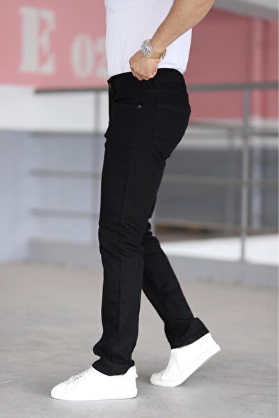 Bürke Premium Ανδρικό Μαύρο Χρώμα Regular Fit Άνετη εφαρμογή Stretchy Lycra Denim Jeans Παντελόνι