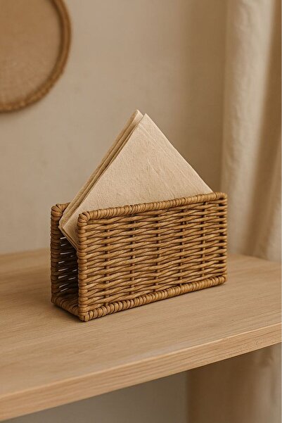 Mottogo Rattan Dikdörtgen Peçetelik