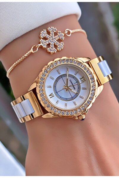 Merand Yellow Silver Color- Women's Wrist Watch