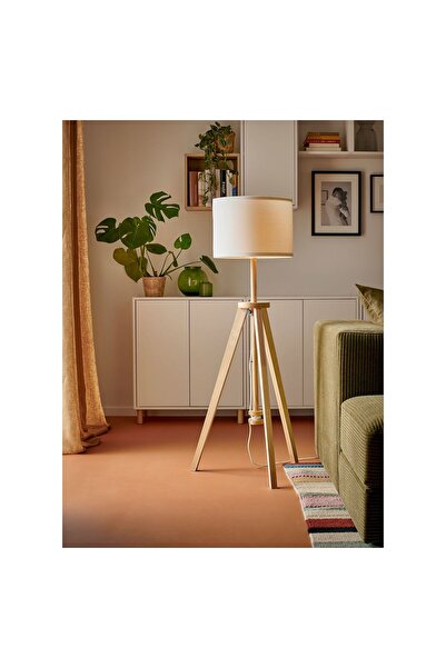 IKEA Lauters Yer Lambası, Dişbudak-beyaz