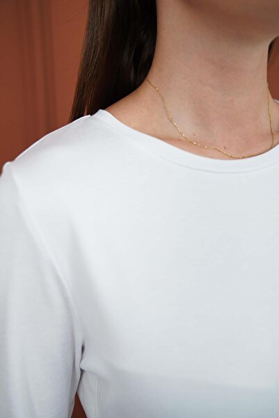 penyebizden Women's Viscose Full Lycra Tunic-White