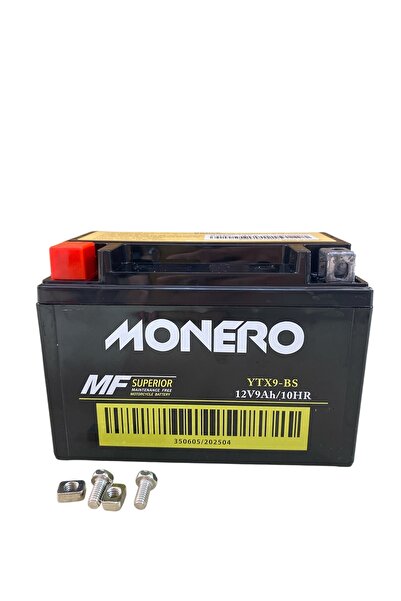 MOTORKİT MK Motosiklet Akü Monero 12 V 9 Ah Yatık Pulsar Ns200 Rs200 Domınar D400- Scooter [Ölçü - 150*85*107]