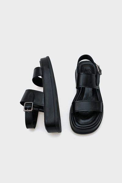 Capone Outfitters Γυναικεία σανδάλια Comfort με μονό λουράκι με σφήνα τακούνια Marris