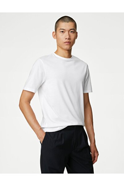 Marks & Spencer Yumuşak Dokulu Kısa Kollu T-Shirt