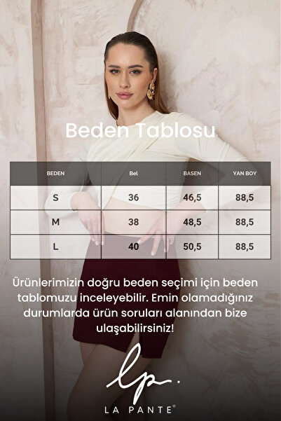 LA PANTE Ροζ φούστα με χιαστί μπροστινή ζώνη