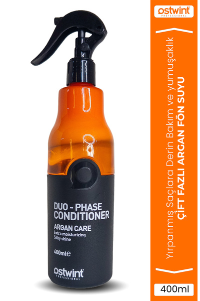 Ostwint Argan Çift Fazlı Fön Suyu Nemlendirici, Isı Ve Renk Koruyucu Parlaklı...