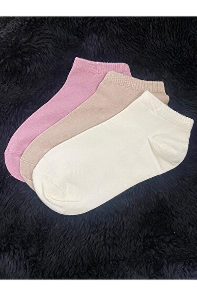 KANERUZ Natural Anti Bacterial Bamboo Booties Socks – Seamless Comfort, Pack of 3