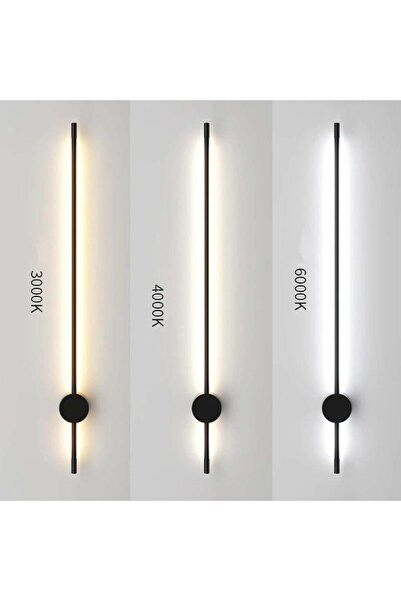 woodhub Pilli Led Aplik Dekoratif Led Aydınlatma 70cm Günışığı 2  Adet Duvar Aplik