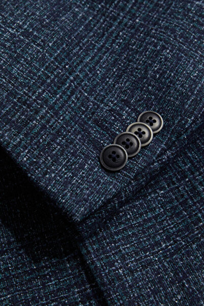 W Collection PETROL DÜĞMELİ YÜN CEKET