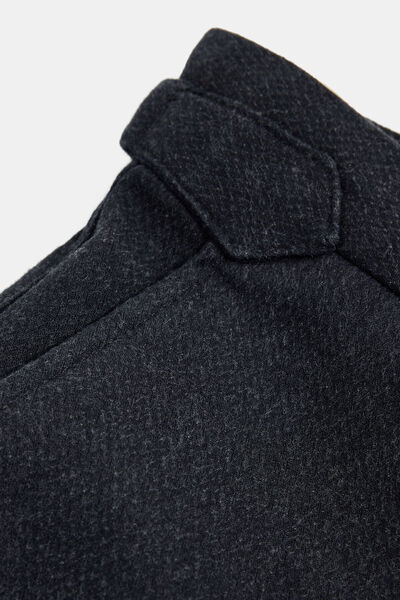 W Collection Dark Blue Pipe Leg Patterned Pants