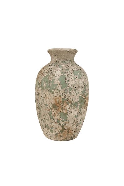 Generic Luxury vase in calm green color for elegant home decor, gardens or balconies (16.5*16.5*27 cm)